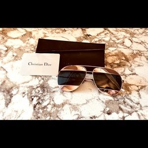 Authentic Dior Split Shade Aviator Sunglasses